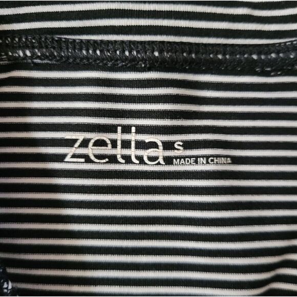 Zella Women's Black Stripe Full Zip Jacket Mesh Inserts - Picture 2 of 14